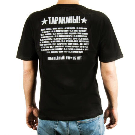 "Тараканы!": черная футболка "25th Anniversary Tour"